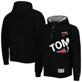 Miami Heat Tommy Jeans Bernard Half-Zip Hoodie - Black sale