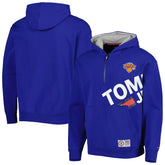 New York Knicks Tommy Jeans Bernard Half-Zip Hoodie - Blue cheap