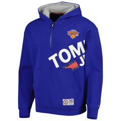 New York Knicks Tommy Jeans Bernard Half-Zip Hoodie - Blue cheap