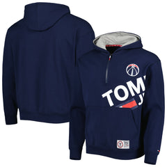 Washington Wizards Tommy Jeans Bernard Half-Zip Hoodie - Navy shop