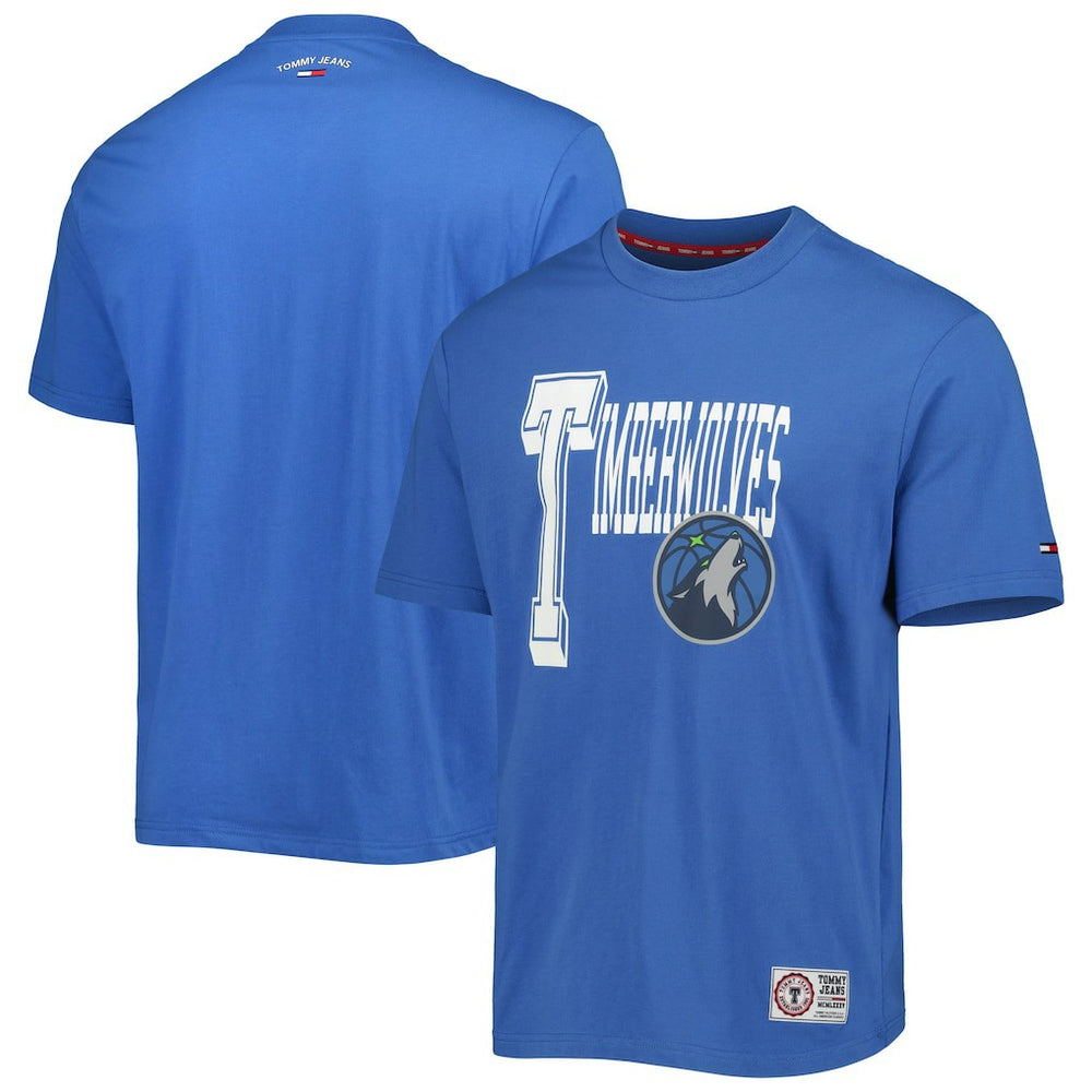 Minnesota Timberwolves Tommy Jeans Mel Varsity T-Shirt - Blue cheap