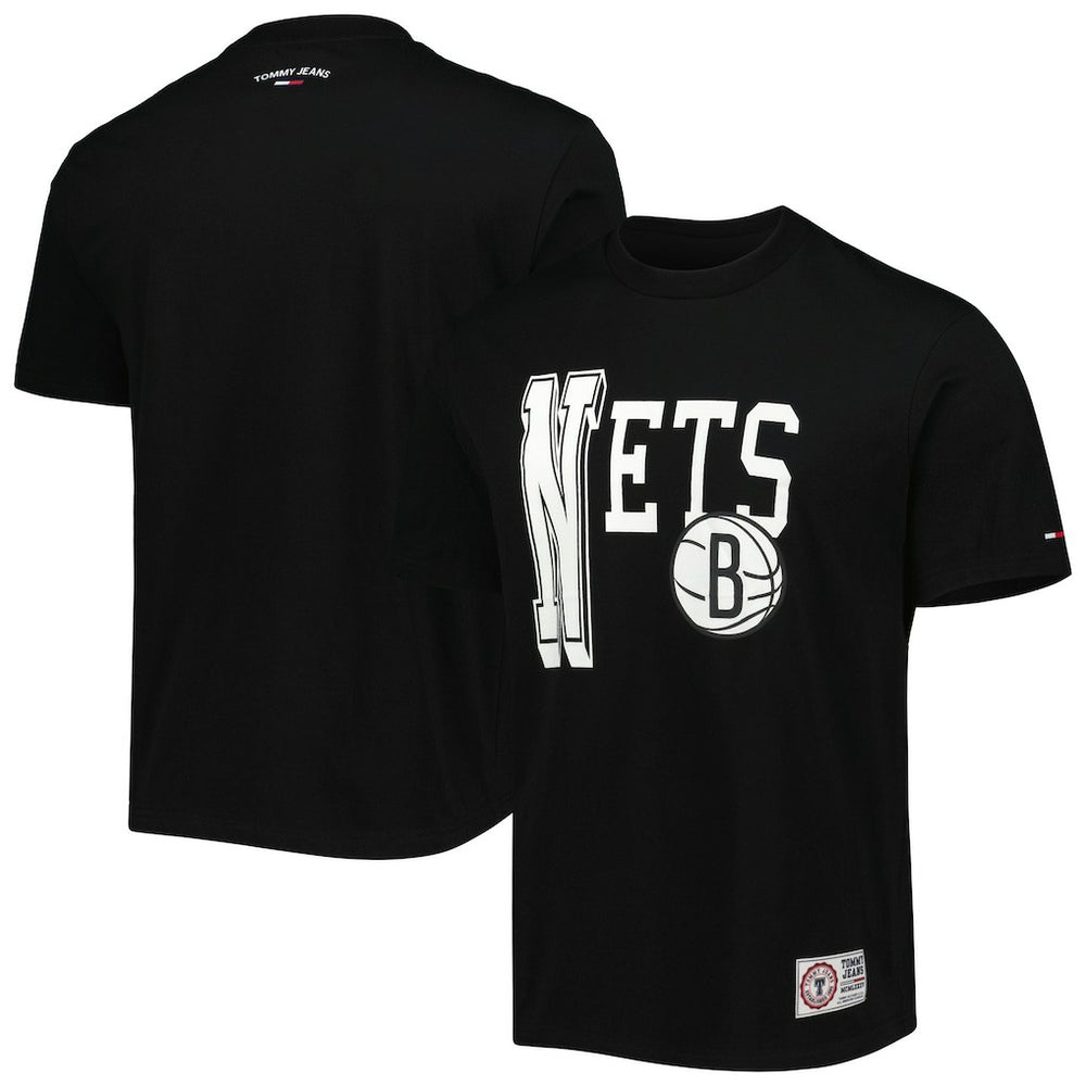 Brooklyn Nets Tommy Jeans Mel Varsity T-Shirt - Black online