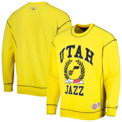 Utah Jazz Tommy Jeans Peter French Terry Pullover Sweatshirt - Gold cheap