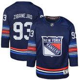 Mika Zibanejad New York Rangers Youth Alternate Premier Player Jersey - Navy Jerseys