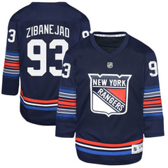 Mika Zibanejad New York Rangers Youth Alternate Replica Player Jersey - Navy Jerseys