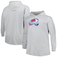 Colorado Avalanche Big & Tall Pullover Hoodie - Heather Gray Hoodies