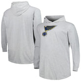 St. Louis Blues Big & Tall Pullover Hoodie - Heather Gray Hoodies