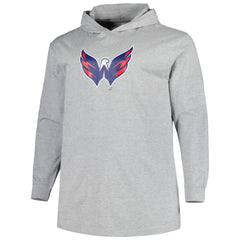 Washington Capitals Big & Tall Pullover Hoodie - Heather Gray Hoodies