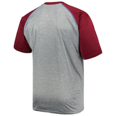 Colorado Avalanche Big & Tall Logo Raglan T-Shirt - Heather Gray T-shirts