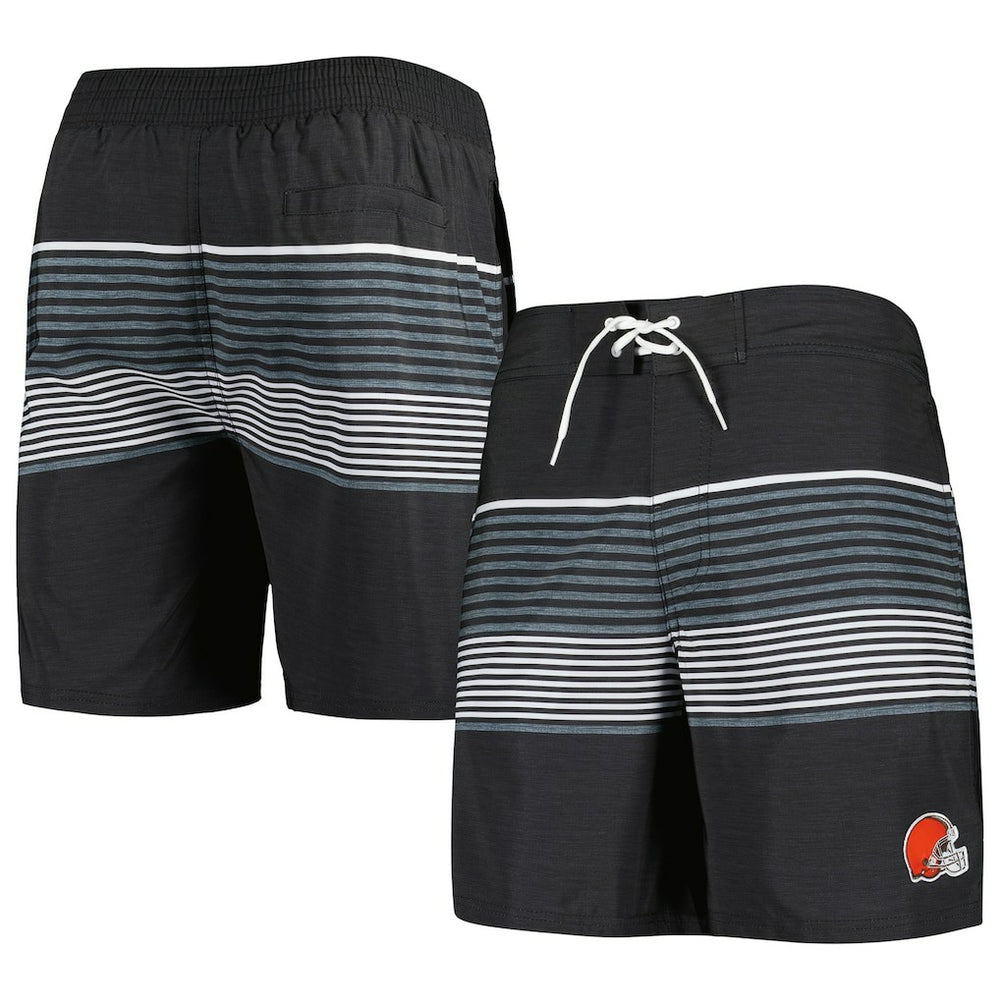 Cleveland Browns G-III Sports by Carl Banks Coastline Volley Swim Shorts - Black on sale