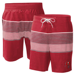 Tampa Bay Buccaneers G-III Sports by Carl Banks Coastline Volley Swim Shorts - Red discount