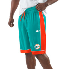 Miami Dolphins Starter Throwback Fan Favorite Shorts - Aqua cheap