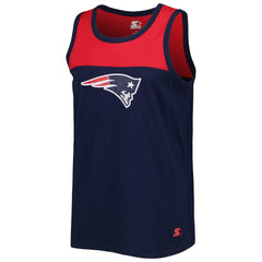 New England Patriots Starter Logo Touchdown Fashion Tank Top - Navy/Red discount