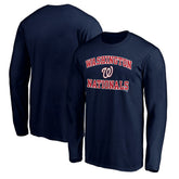 Washington Nationals Team Heart & Soul Long Sleeve T-Shirt Navy