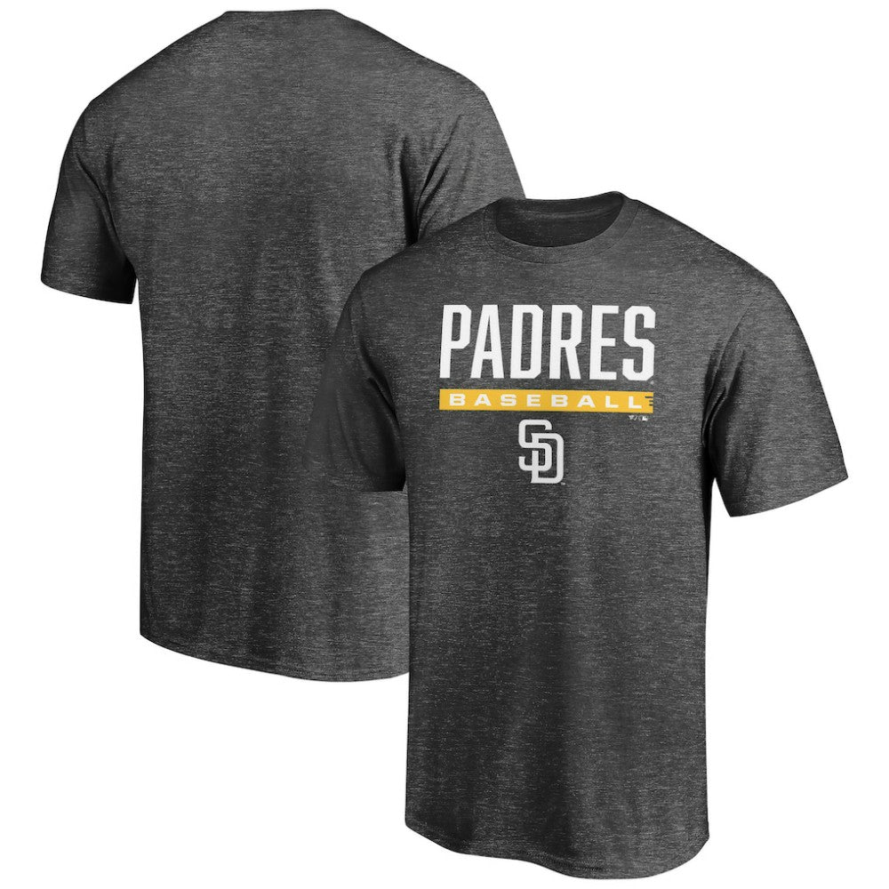 San Diego Padres Team Win Stripe T-Shirt Charcoal