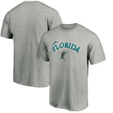 Florida Marlins Cooperstown Collection Team Wahconah T-Shirt Heather Gray