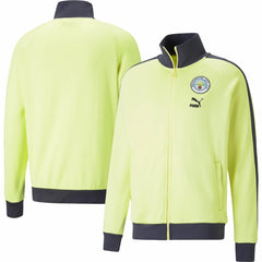 Manchester City ftblHeritage T7 Raglan Full-Zip Track Jacket - Yellow shop