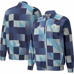 Manchester City 2022/23 Pre-Match Full-Zip Jacket - Navy/Gray on sale