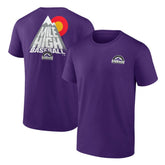 Colorado Rockies Team Hometown Collection Mile High Back T-Shirt Purple