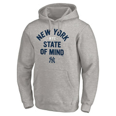 New York Yankees Heater State of Mind Pullover Hoodie Gray