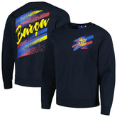 Barcelona Vintage Pullover Sweatshirt on sale - Navy