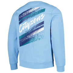 Manchester City Vintage Pullover Sweatshirt Discount - Light Blue