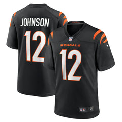 Tyron Johnson Cincinnati Bengals Home Game Player Jersey - Black cheap
