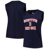 Boston Red Sox Profile Women's Plus Size Tank Top Navy