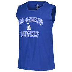 Los Angeles Dodgers Profile Women's Plus Size Tank Top Royal