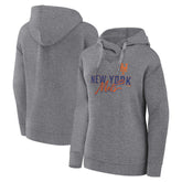 Profile New York Mets Women's Plus Size Pullover Hoodie Heather Gray