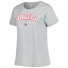 Los Angeles Angels Profile Women's Plus Size T-Shirt Combo Pack Black/Heather Gray