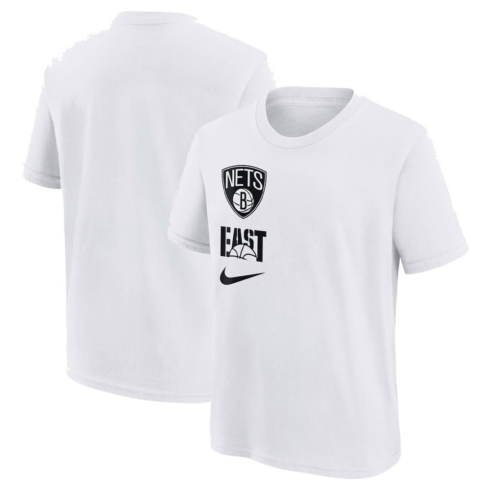 Brooklyn Nets Youth Vs Block Essential T-Shirt - White cheap