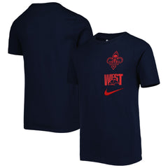 New Orleans Pelicans Youth Vs Block Essential T-Shirt - Navy on sale
