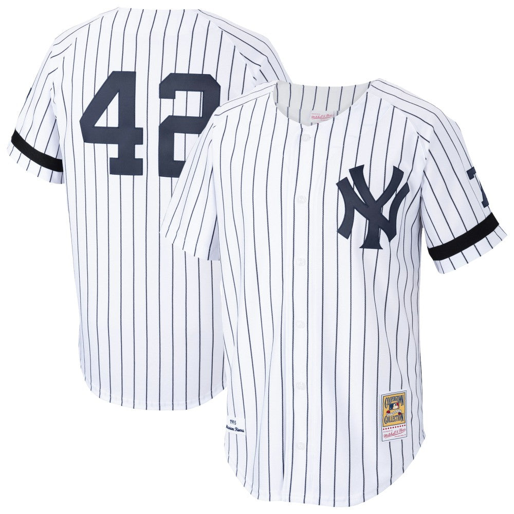 Mariano Rivera New York Yankees Cooperstown Collection 1995 Authentic Player Jersey White
