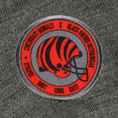 Cincinnati Bengals x BlaCkOWned Stripes Don't Come Easy Pullover Hoodie - Gray for sale
