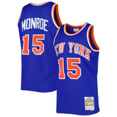 Earl Monroe New York Knicks 1972/73 Hardwood Classics Swingman Jersey - Blue discount