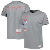 New York Rangers Mitchell & Ness City Collection T-Shirt - Heather Gray T-shirts