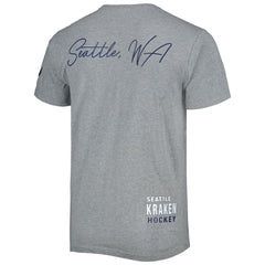 Seattle Kraken Mitchell & Ness City Collection T-Shirt - Heather Gray T-shirts