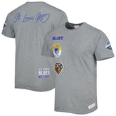 St. Louis Blues Mitchell & Ness City Collection T-Shirt - Heather Gray T-shirts