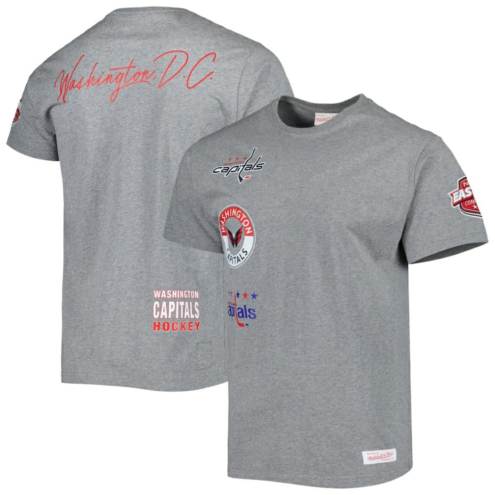 Washington Capitals Mitchell & Ness City Collection T-Shirt - Heather Gray T-shirts
