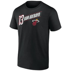 Bam Adebayo Miami Heat Full-Court Press Name & Number T-Shirt - Black for sale