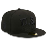 USMNT New Era Text 59FIFTY Fitted Hat - Black on sale