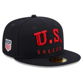 USMNT New Era Text 59FIFTY Fitted Hat - Navy outlet