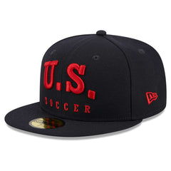 USMNT New Era Text 59FIFTY Fitted Hat - Navy outlet