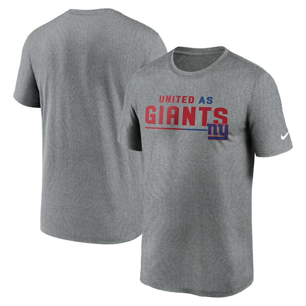New York Giants Legend Team Shoutout Performance T-Shirt - Heather Gray for sale