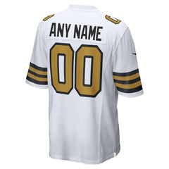 New Orleans Saints Alternate Custom Game Jersey - White discount