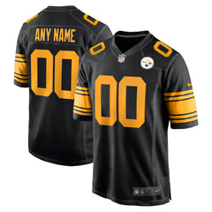 Pittsburgh Steelers Alternate Custom Game Jersey - Black for sale