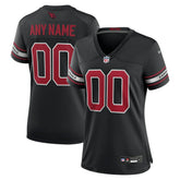 Arizona Cardinals Women's Alternate Custom Game Jersey - Black sale
