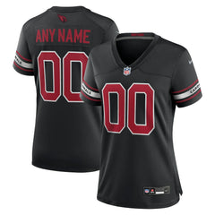 Arizona Cardinals Women's Alternate Custom Game Jersey - Black sale