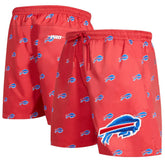 Buffalo Bills Pro Standard Allover Print Mini Logo Shorts - Red on sale